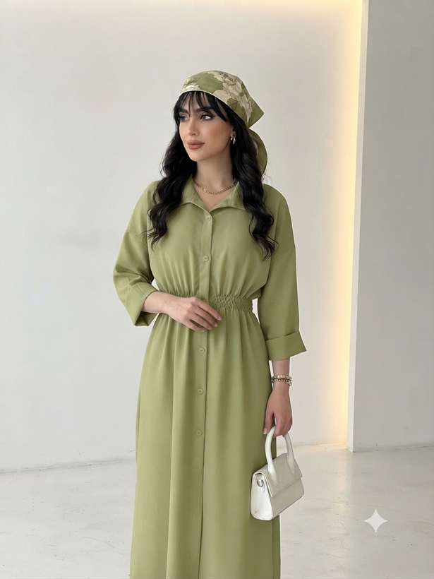 مانتو زنانه بلند مدل کمر کش | خنک و راحت