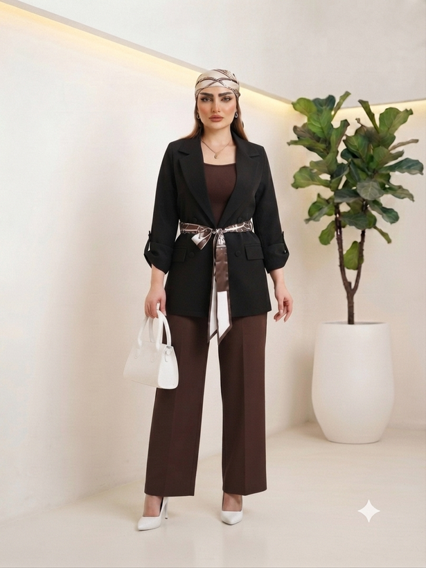 کت زنانه مدل کمربند Dior | مدرن و جذاب