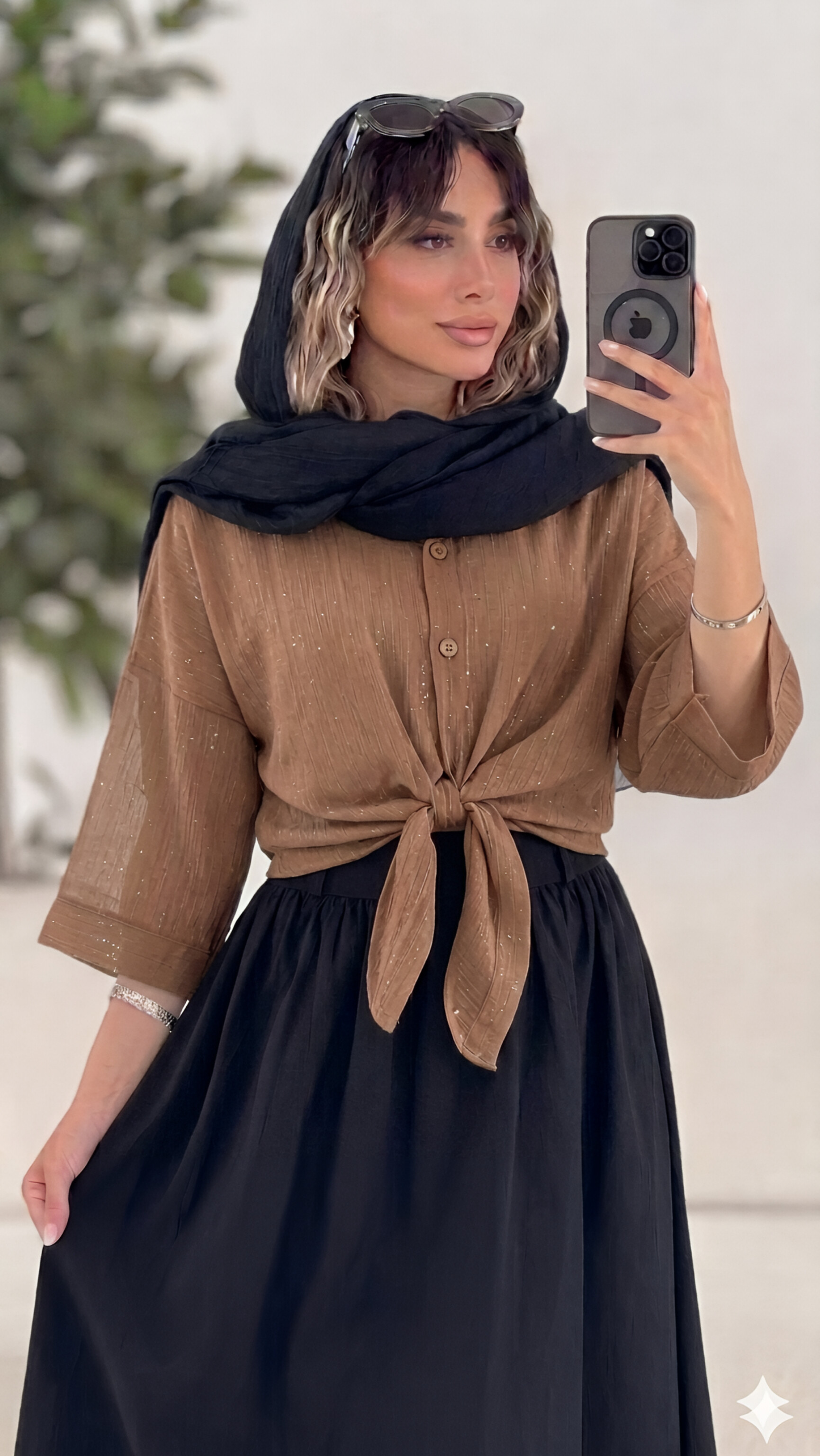 شومیز زنانه گره ای مدل اکلیلی | خاص و متفاوت